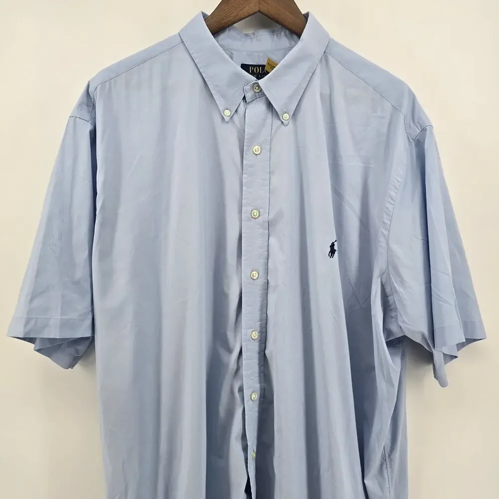 Polo Ralph Lauren Shirt Mens 2XB 2XL BIG Performance Button Down Short Sleeve